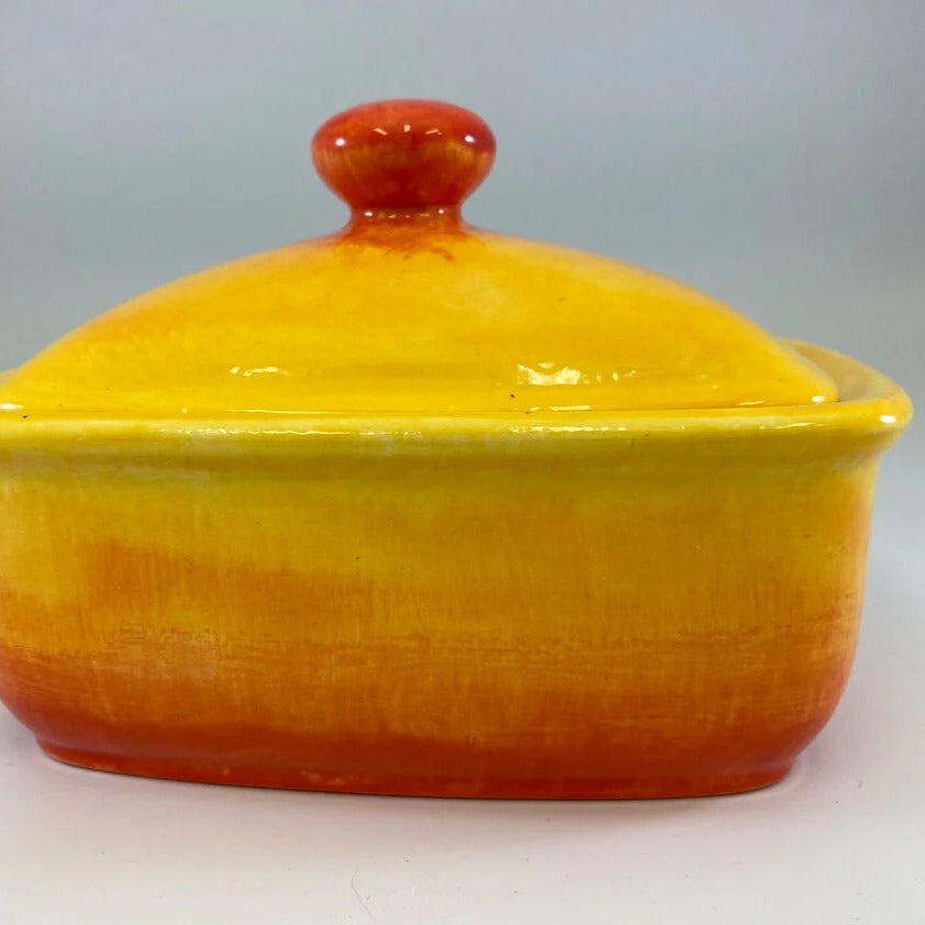 Butter Dish with Lid - Sunrise Glaze