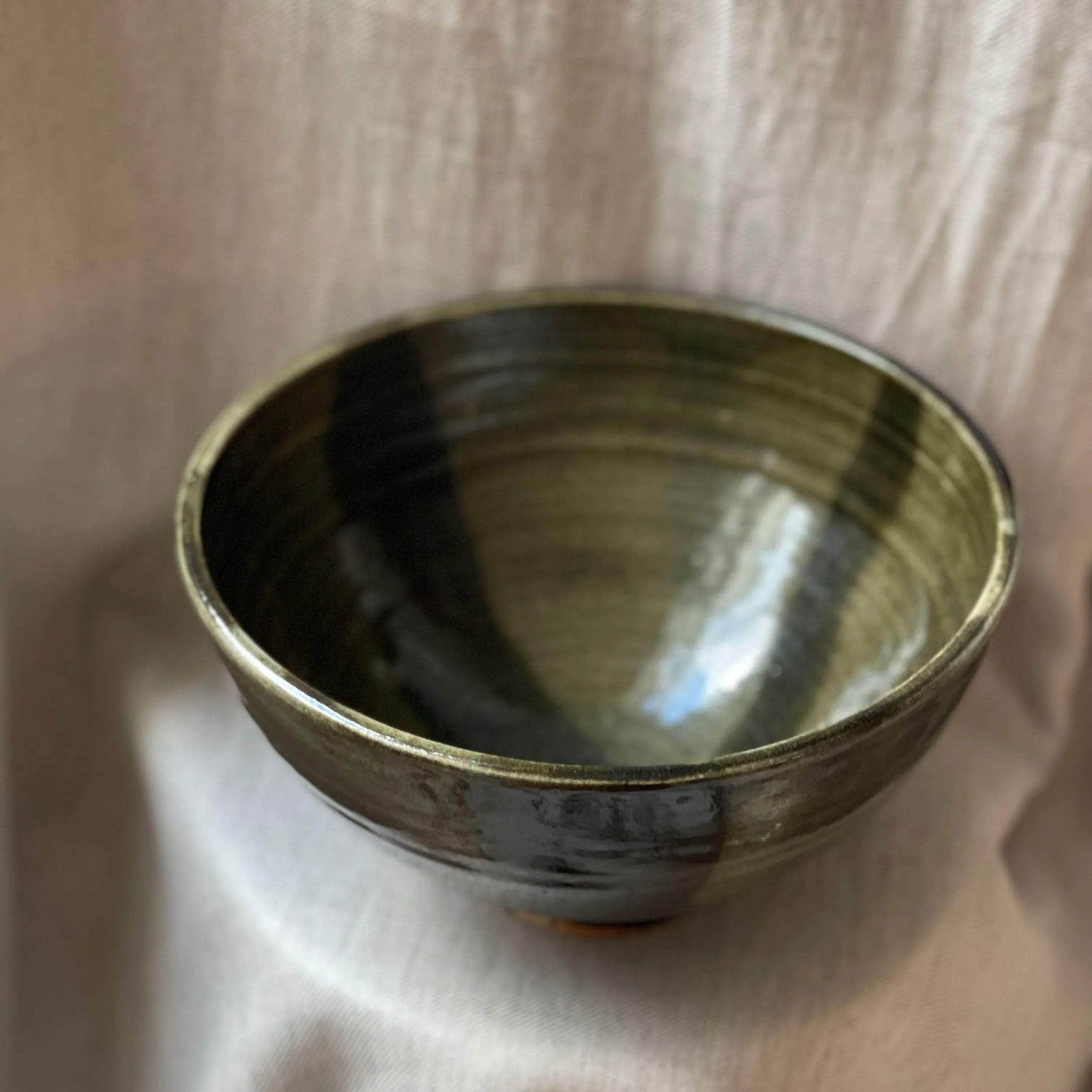 Green Ceramic Serving Bowl