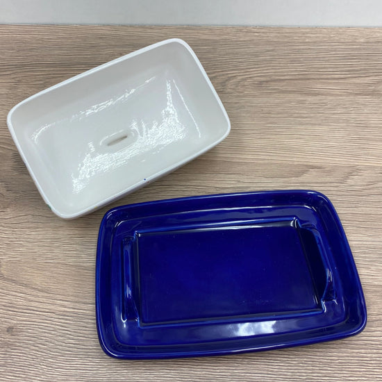 Butter Dish with Celebration Glazed Lid