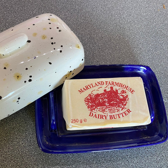 Butter Dish with Confetti Glaze