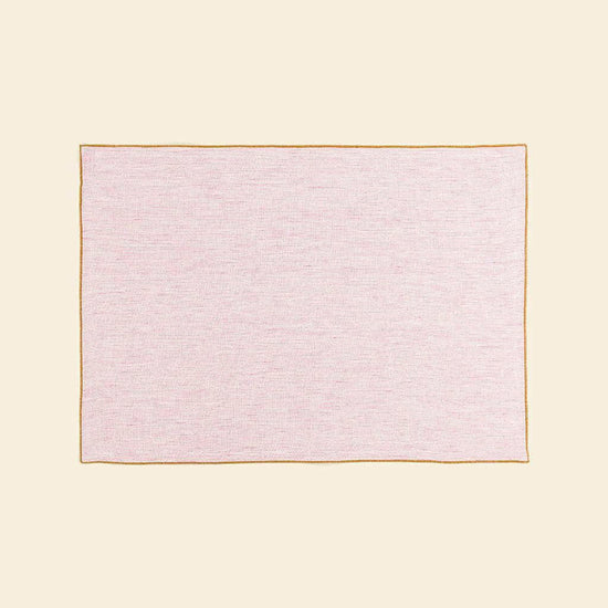 The Pink & White Stripes Linen Placemats (set of 2)