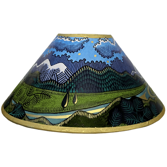 Landscape Hand Painted 14" Lampshade