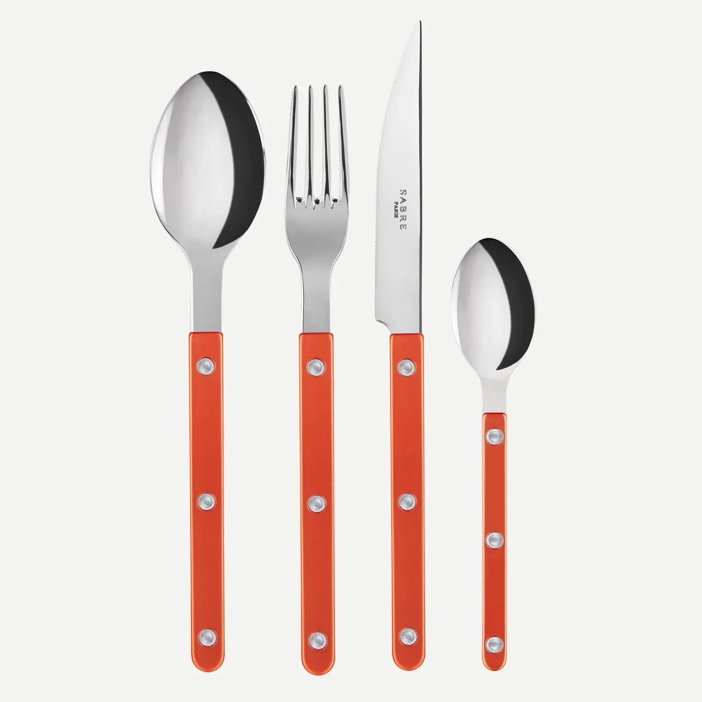 Bistrot Pearly 4pc Cutlery Set, Orange