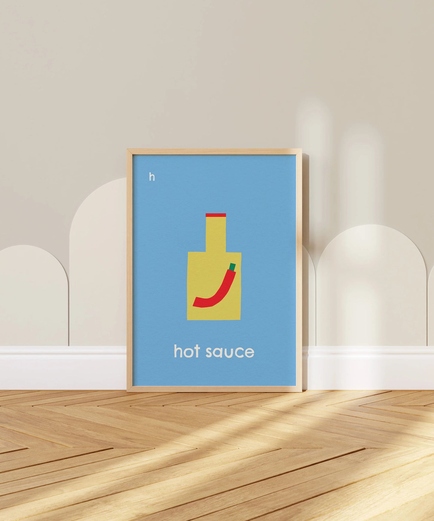 H for Hot Sauce Print