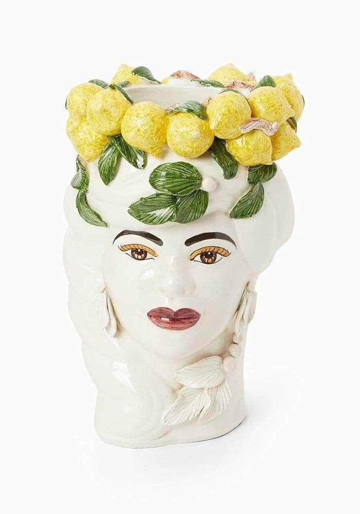 Italian Woman with Lemons Vase Moro Head