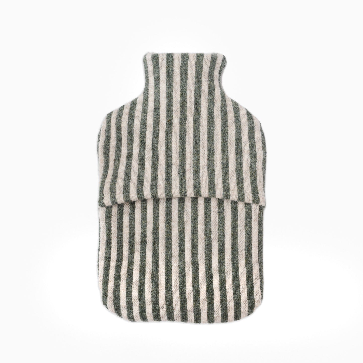 Green Bold Stripe Hot Water Bottle