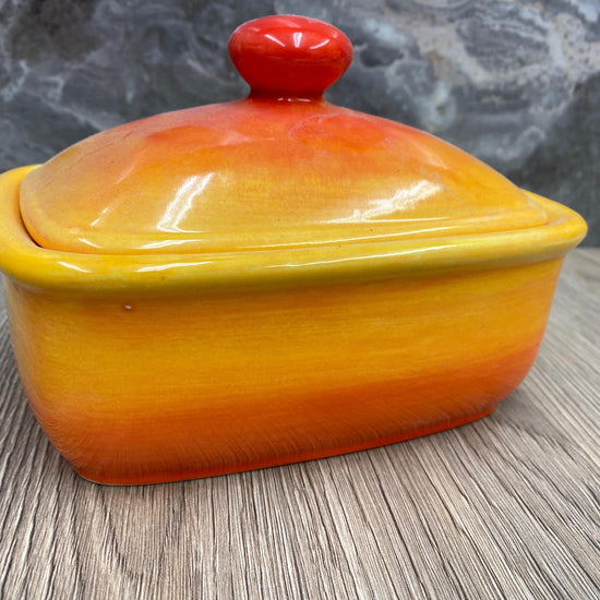 Butter Dish with Lid - Sunrise Glaze