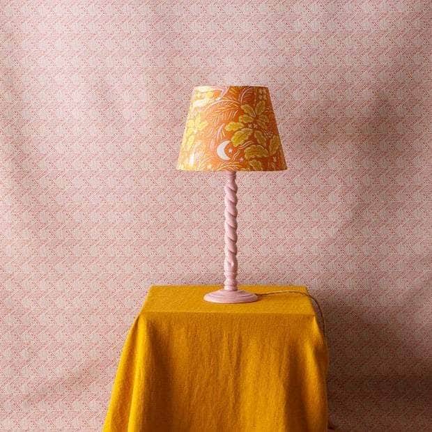 Staffordshire Empire Shade in Yellow and Pink Large