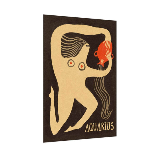 Tabby Booth Fine Art Zodiac Print • Aquarius