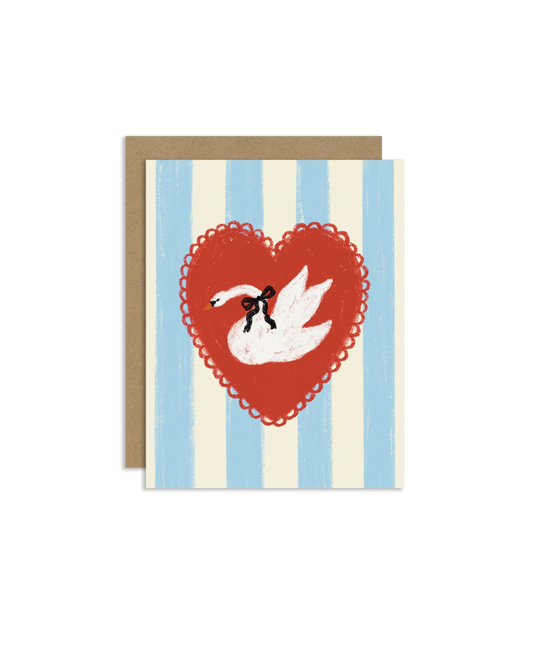 Swan Greeting Card