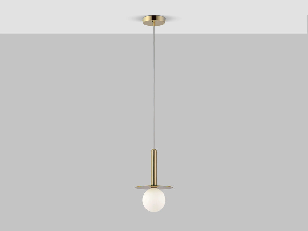 Brass Plate Pendant Ceiling Light