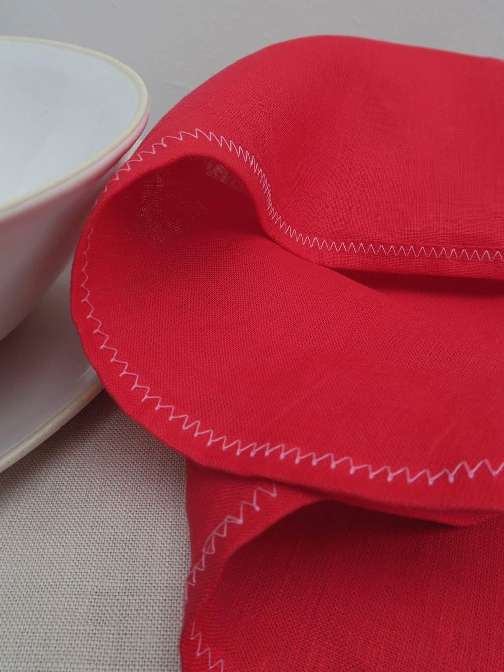 Irish Linen Napkin - Red