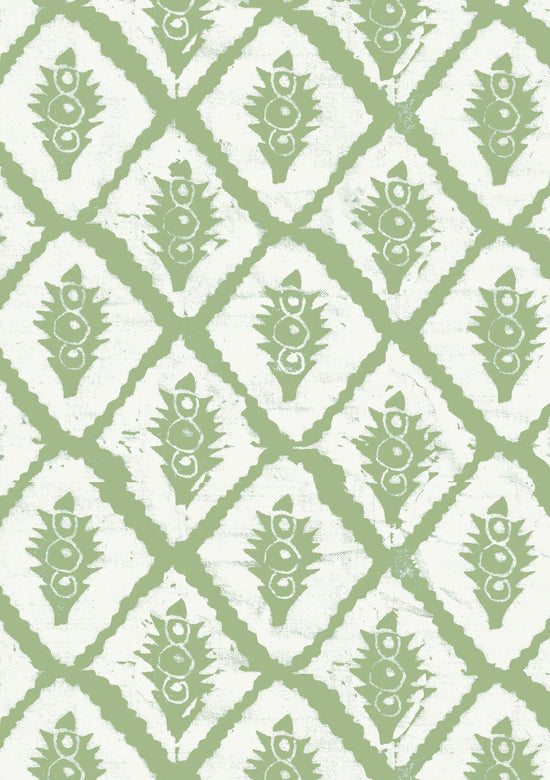 Jaipur Wallpaper - Light Green