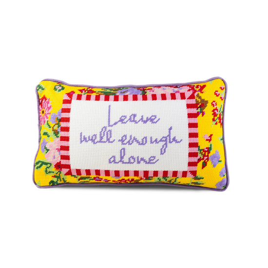 Well Enough Needlepoint Pillow