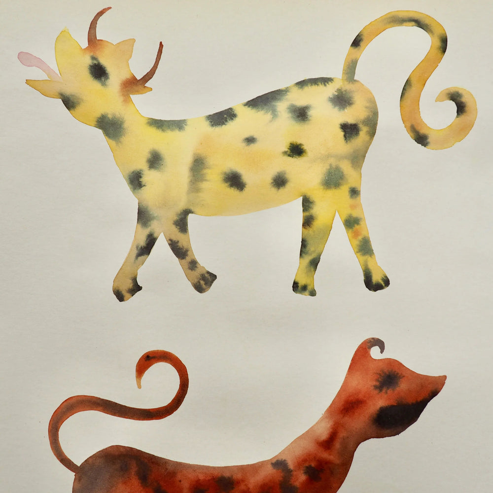 Original Painting Of 2 Mythical Beasts