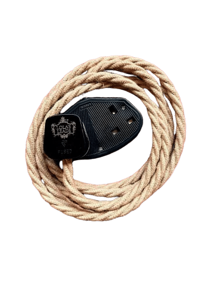 Fabric Extension Cable in Jute