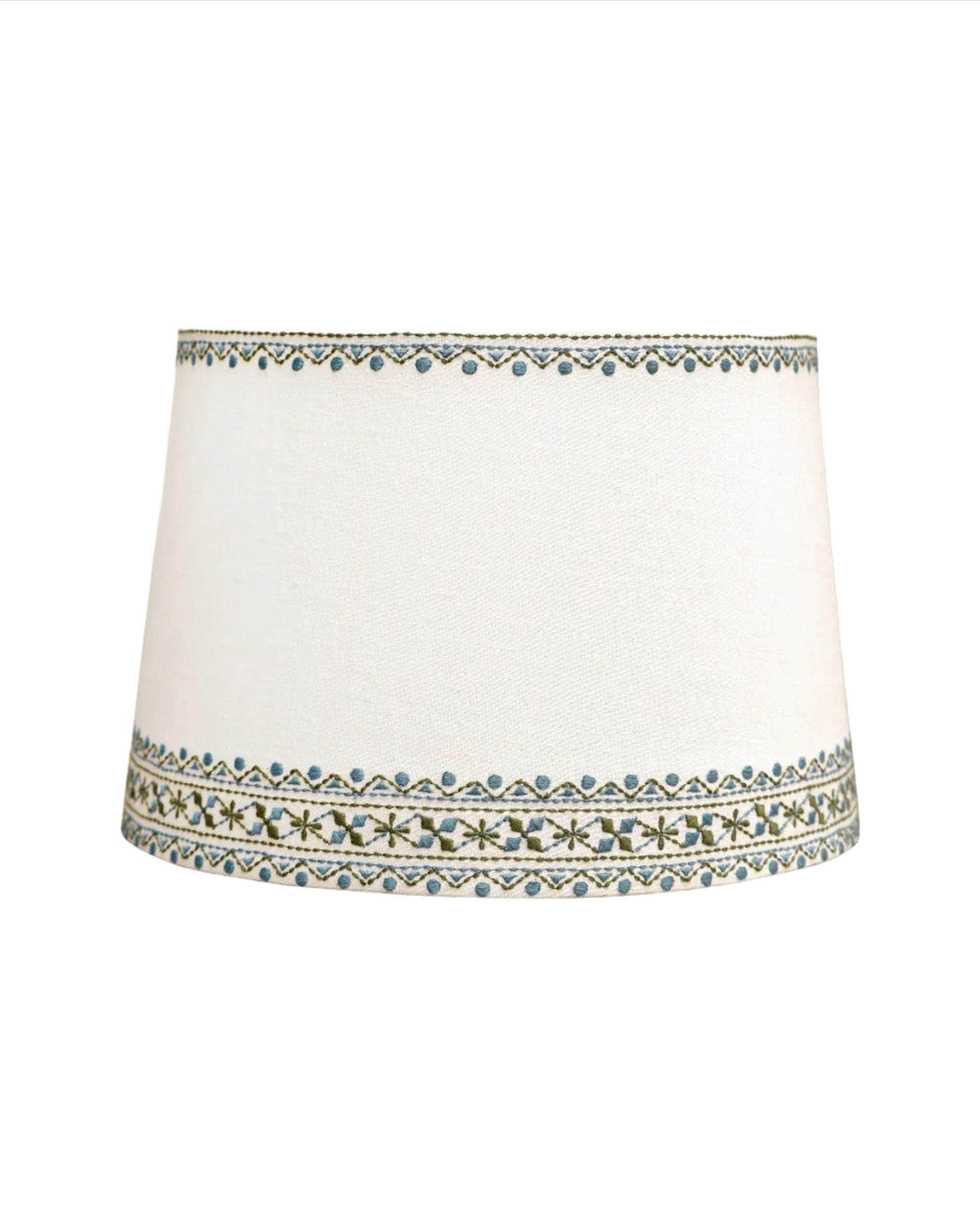 Bordado Embroidered Lampshade - Blue