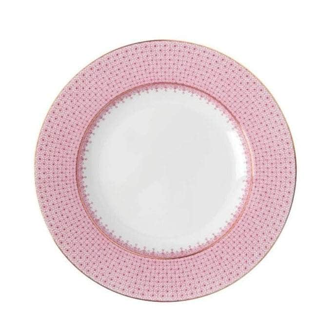 Pink Lace Dinner Plates | Set of 4