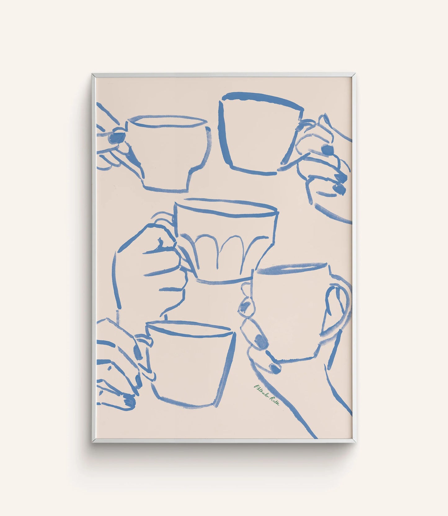 "Café du Jour" Coffee Art Print