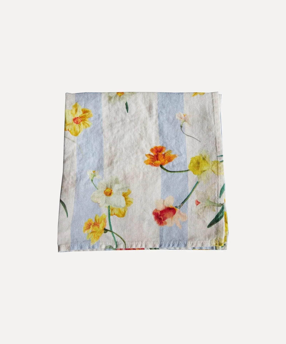 Daffodil Stripe Linen Napkin