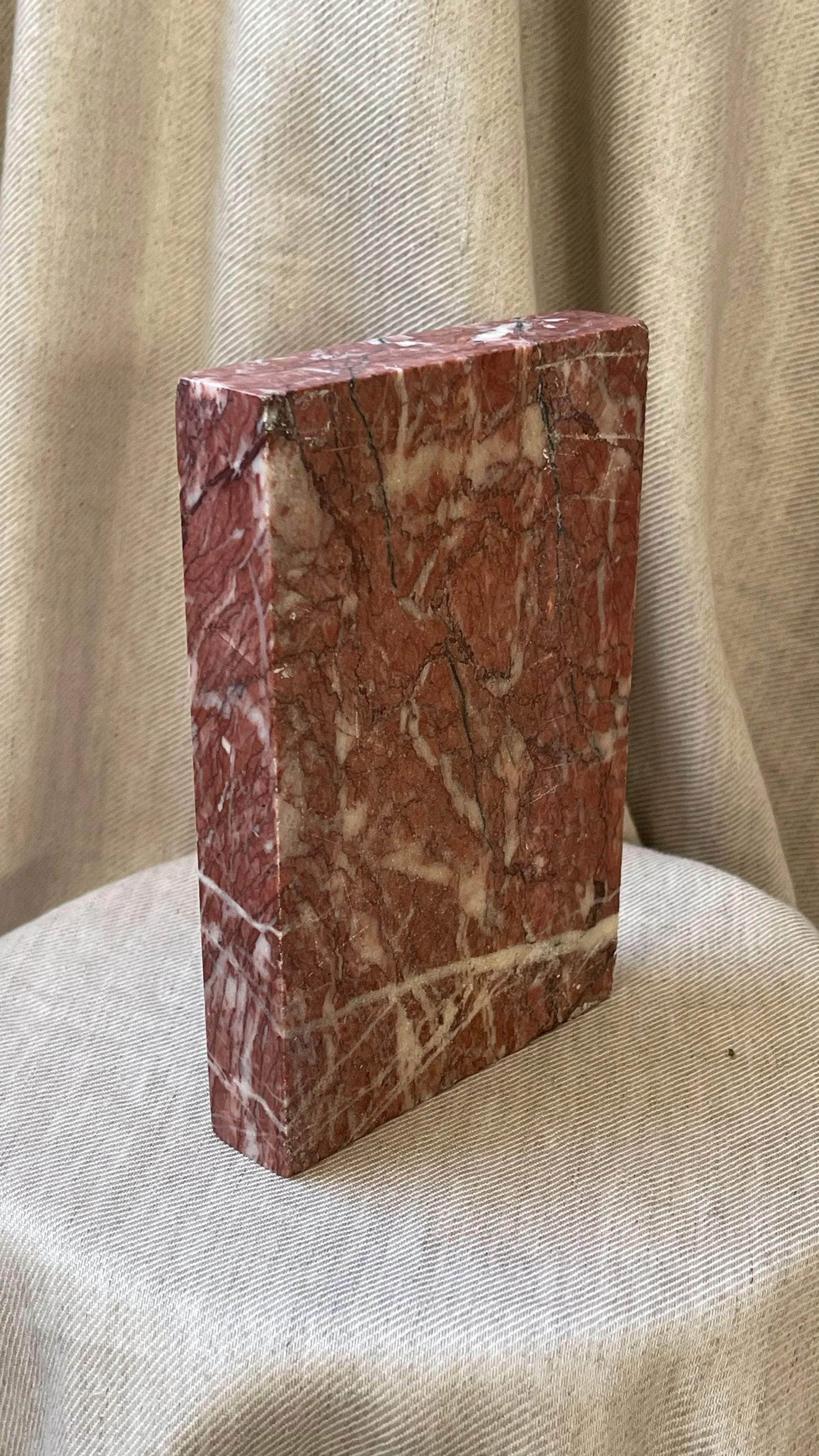 Red Marble Soap Dish