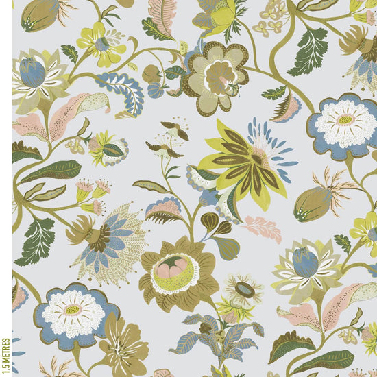 Printed Walled Garden Fabric- Yellow