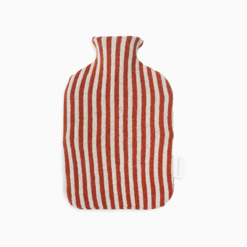 Rust Bold Stripe Hot Water Bottle