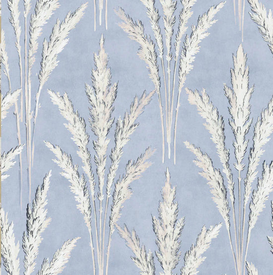 Pampas - In Powder Blue - Wallpaper