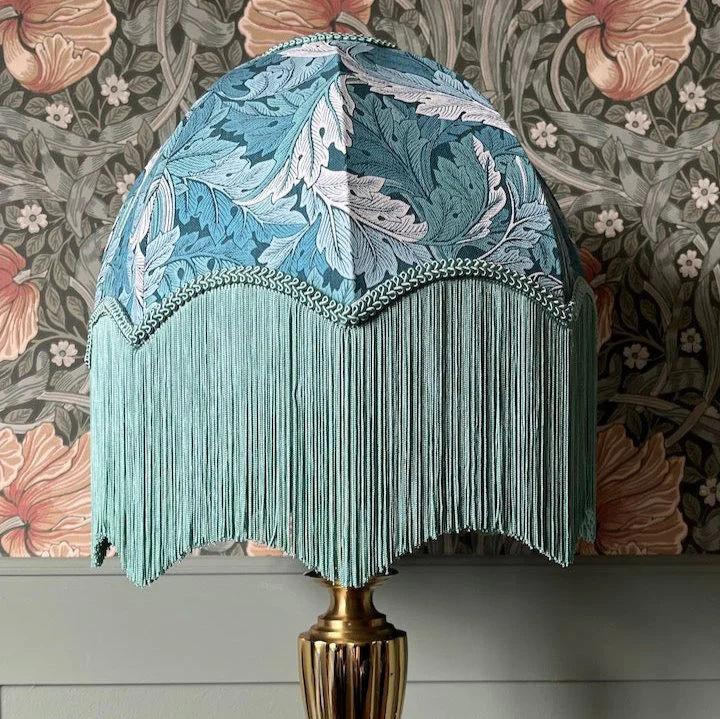 Acanthus - Teal Lampshade