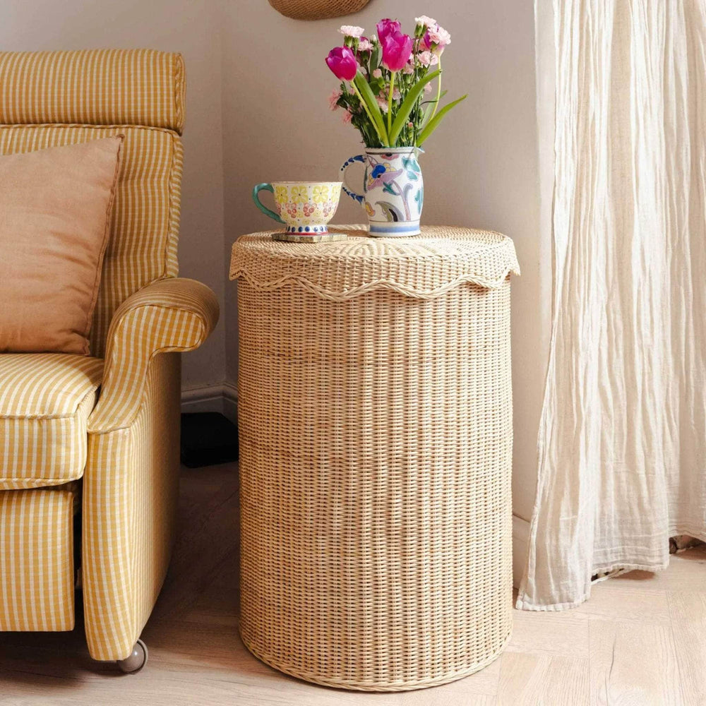 Amina Rattan Side Table