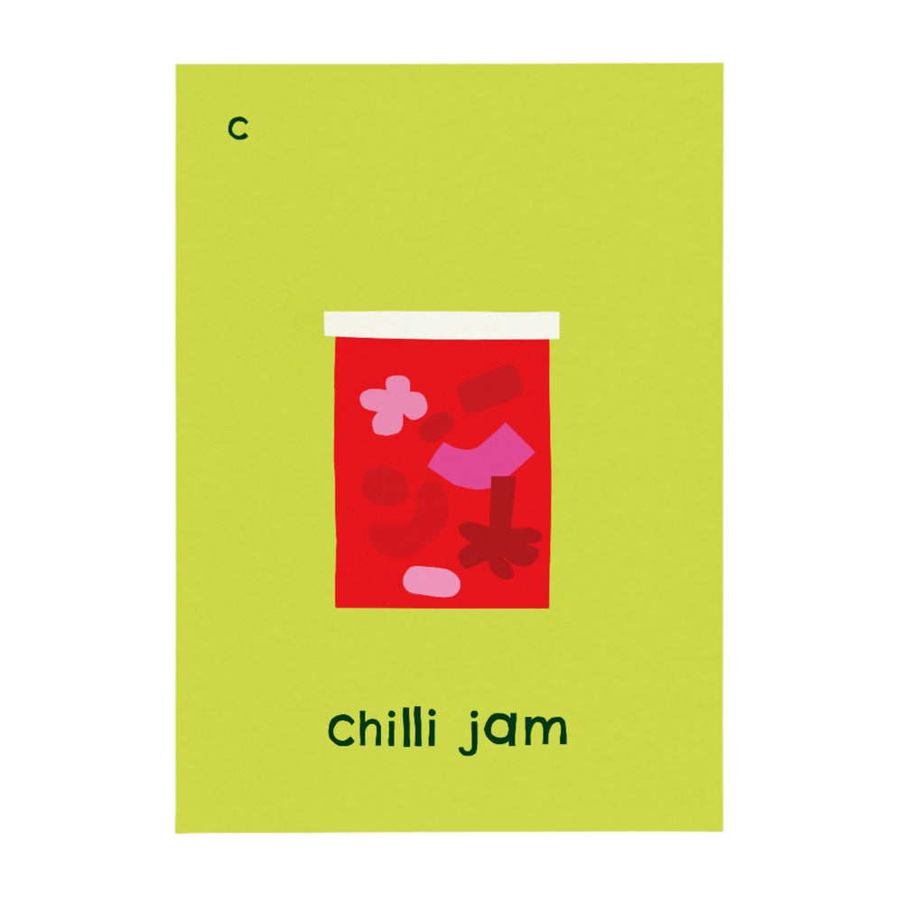 C for Chilli Jam Print