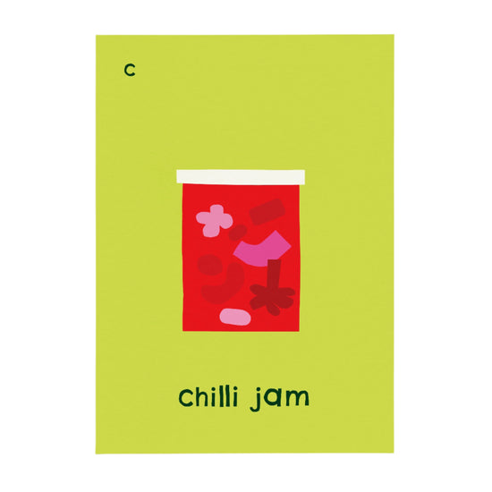 C for Chilli Jam Print