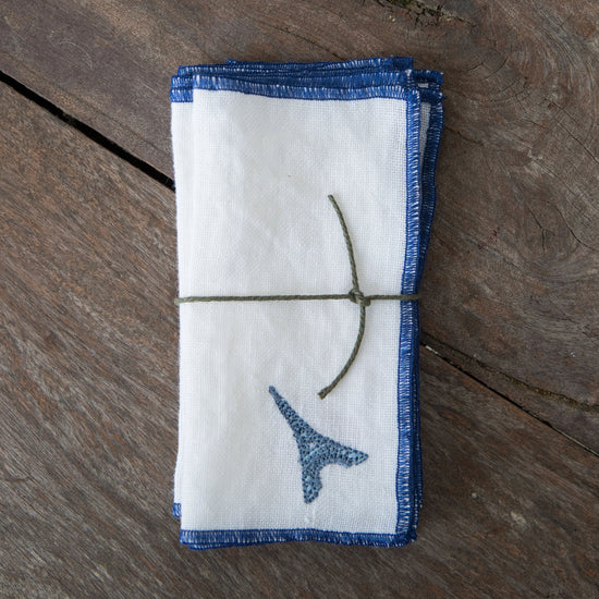 France Cocktail Linen Napkins - Set of 6