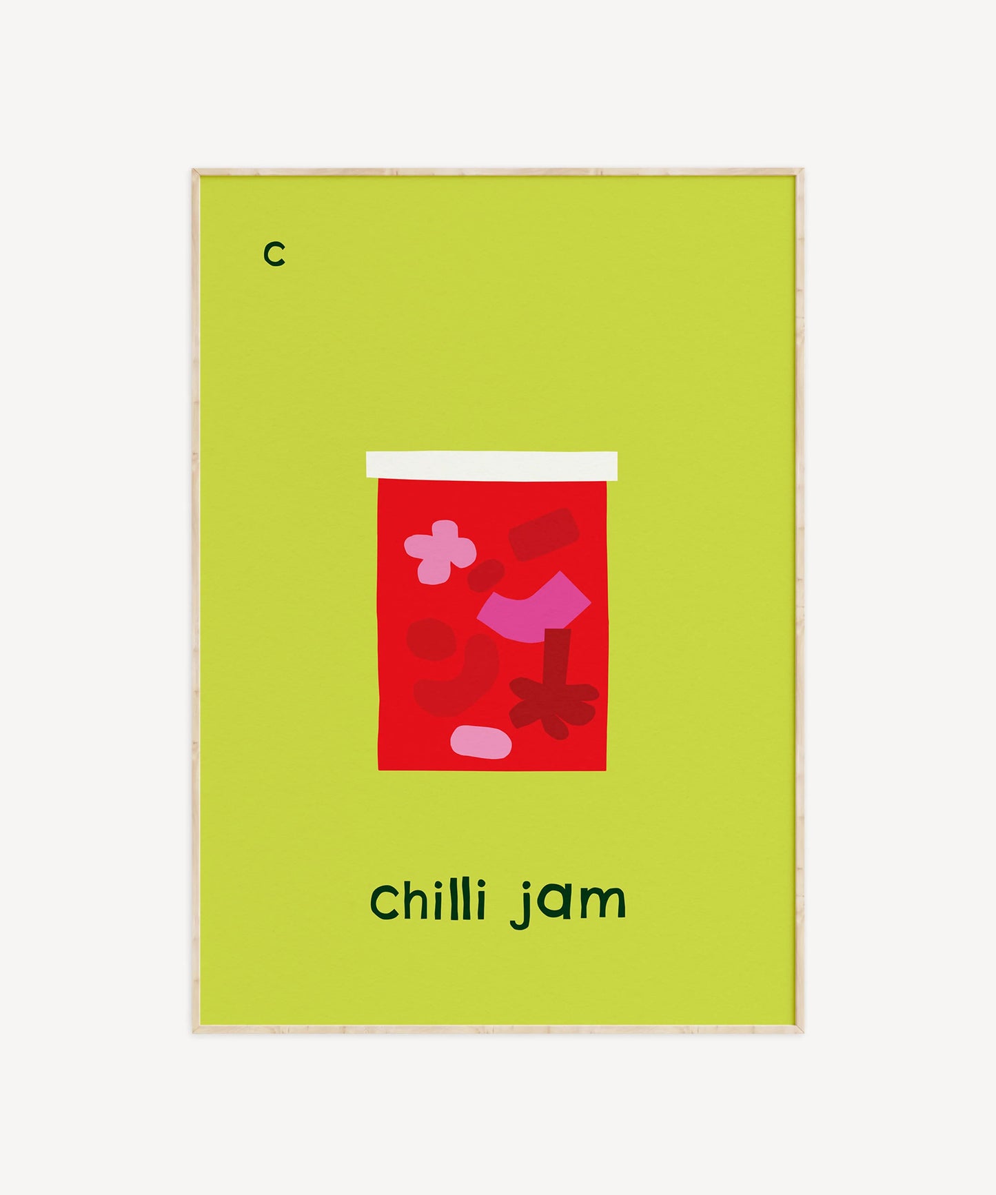 C for Chilli Jam Print