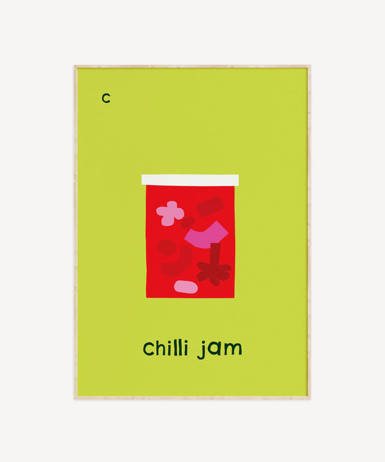 C for Chilli Jam Print