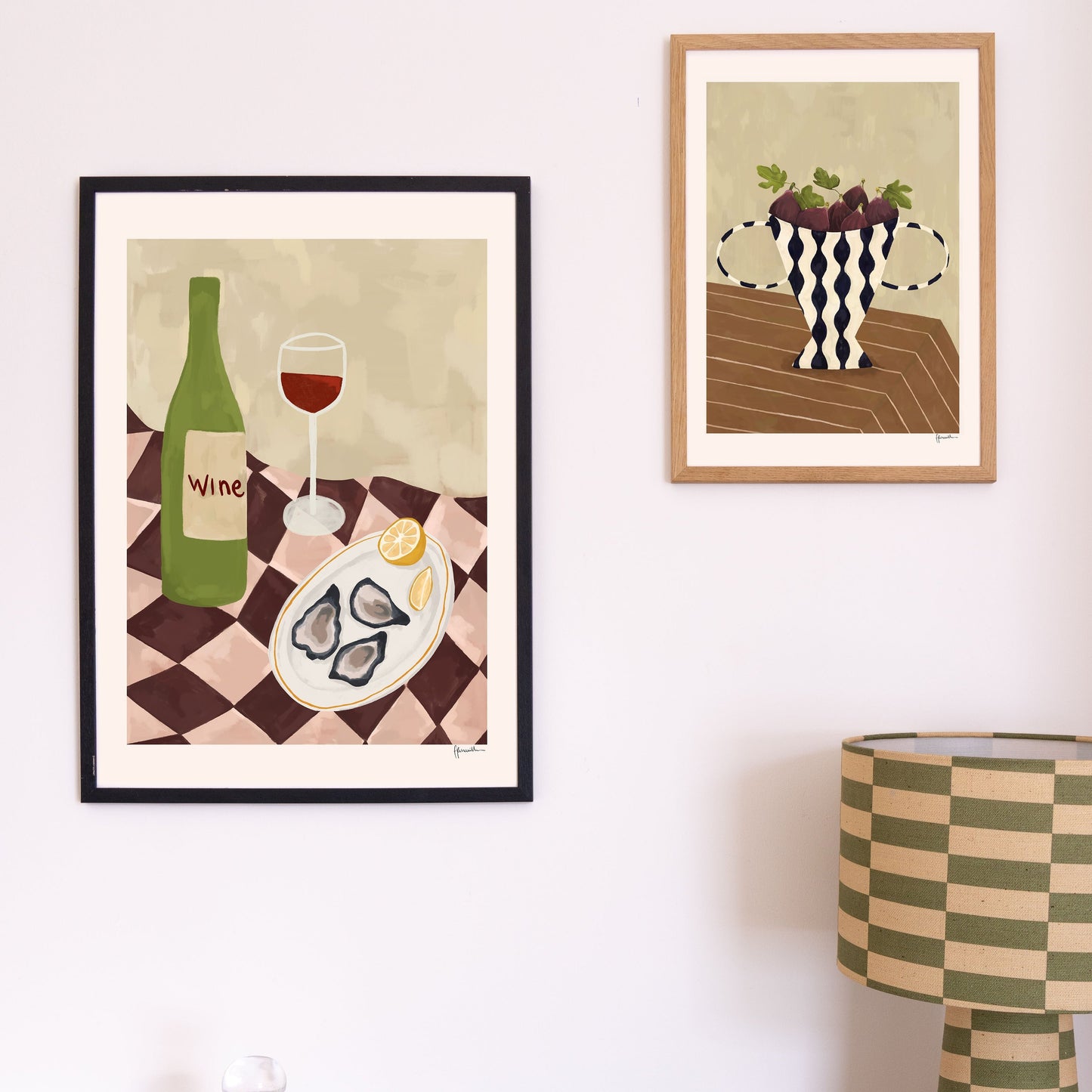 Wine And Oysters Print