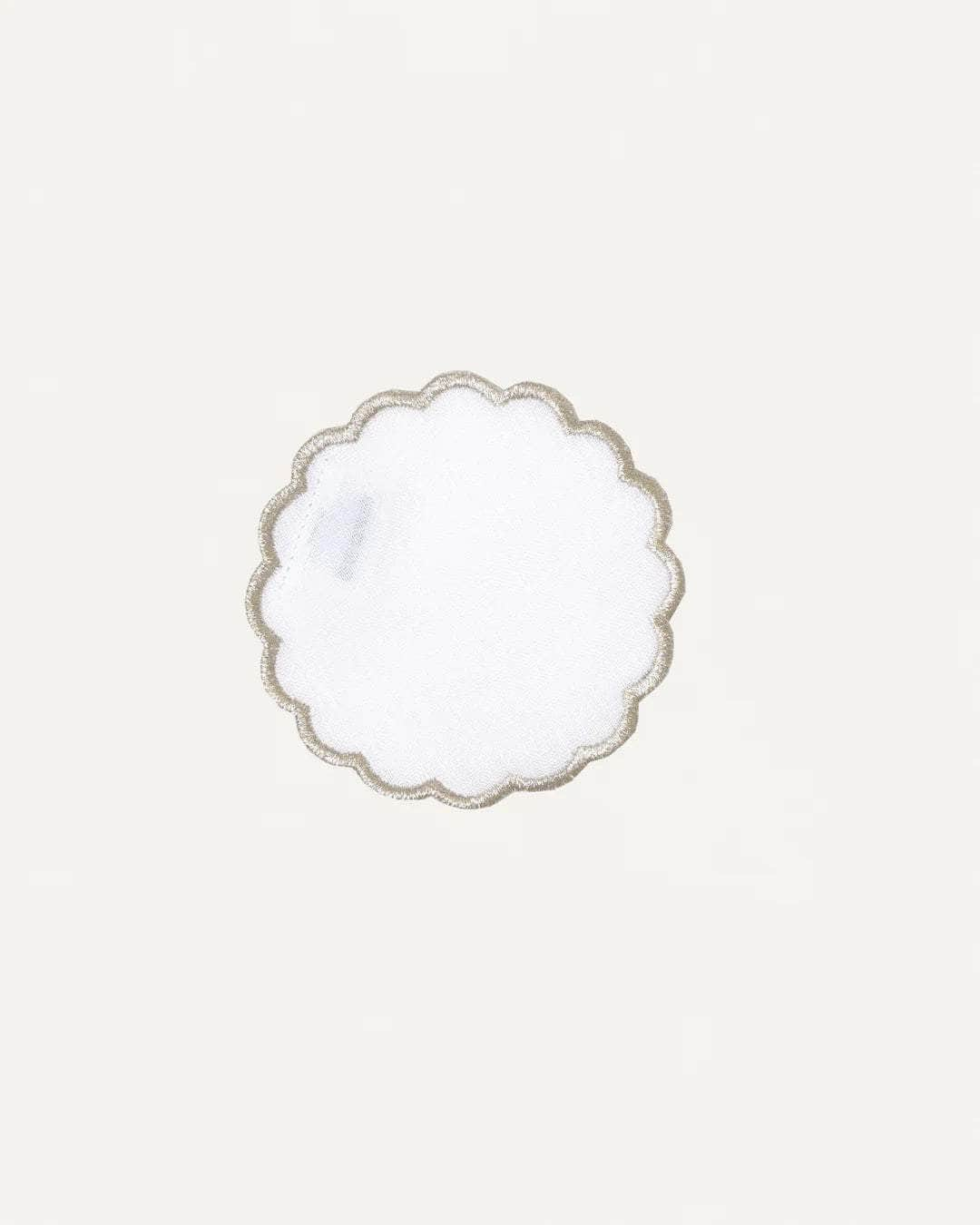 Scallop Coaster, Silver