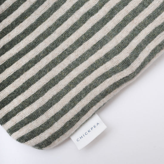 Green Bold Stripe Hot Water Bottle