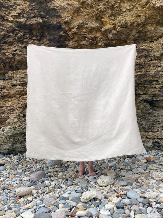 Irish Linen Large Towel - Sand