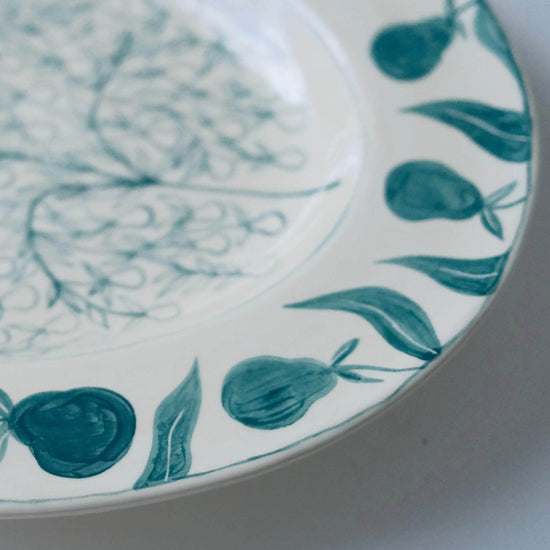 ‘And a Partridge in a Pear Tree’ Hand-Painted Christmas Platter 02