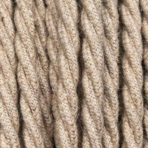 Fabric Extension Cable in Jute