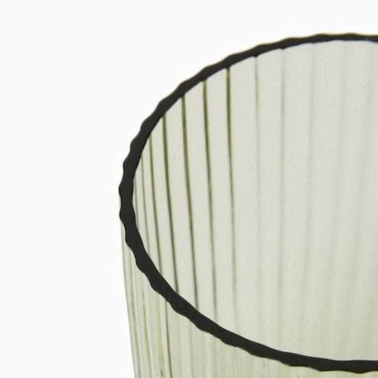 Green Bamboo Tumblers Luxury Glassware | Set of 6