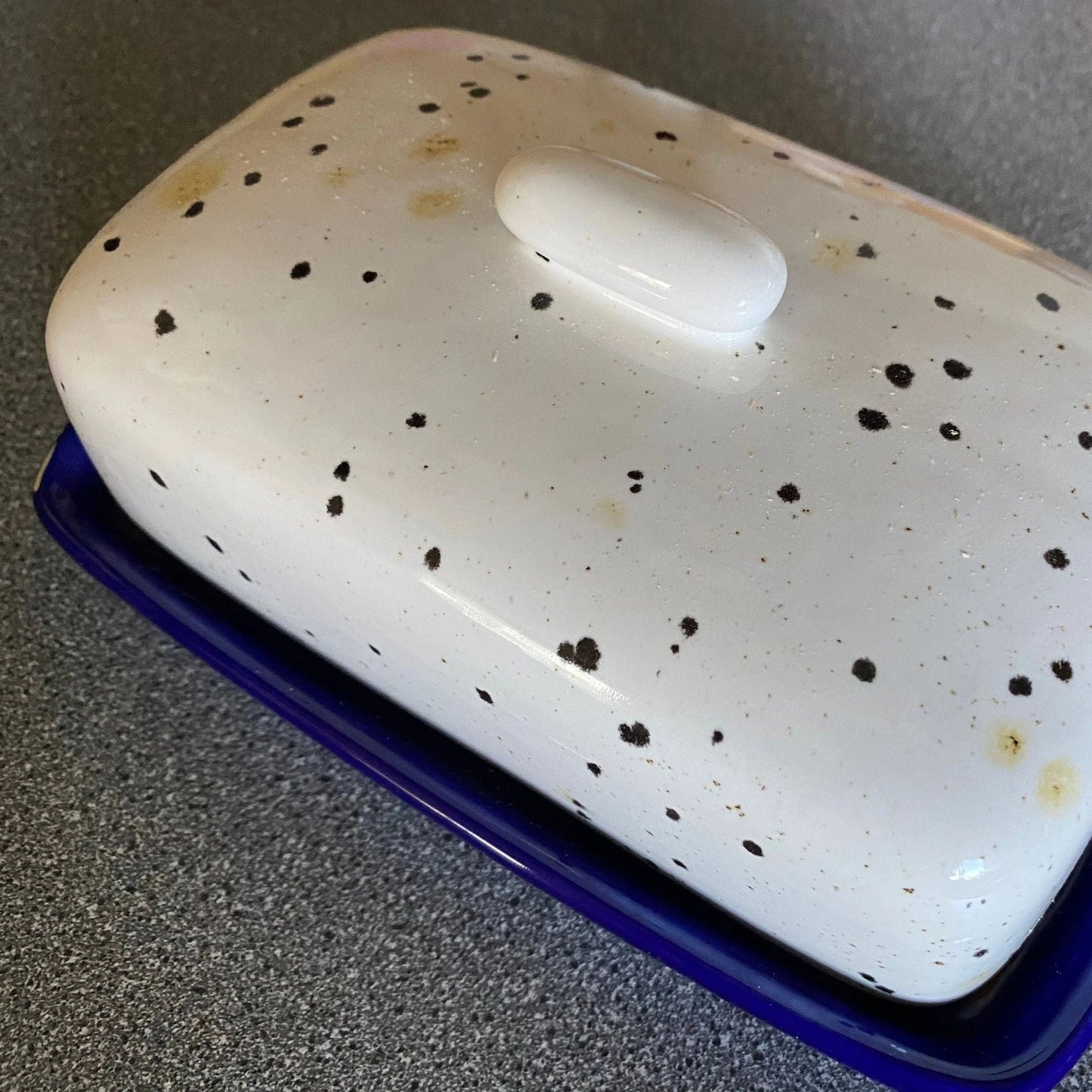 Butter Dish with Confetti Glaze