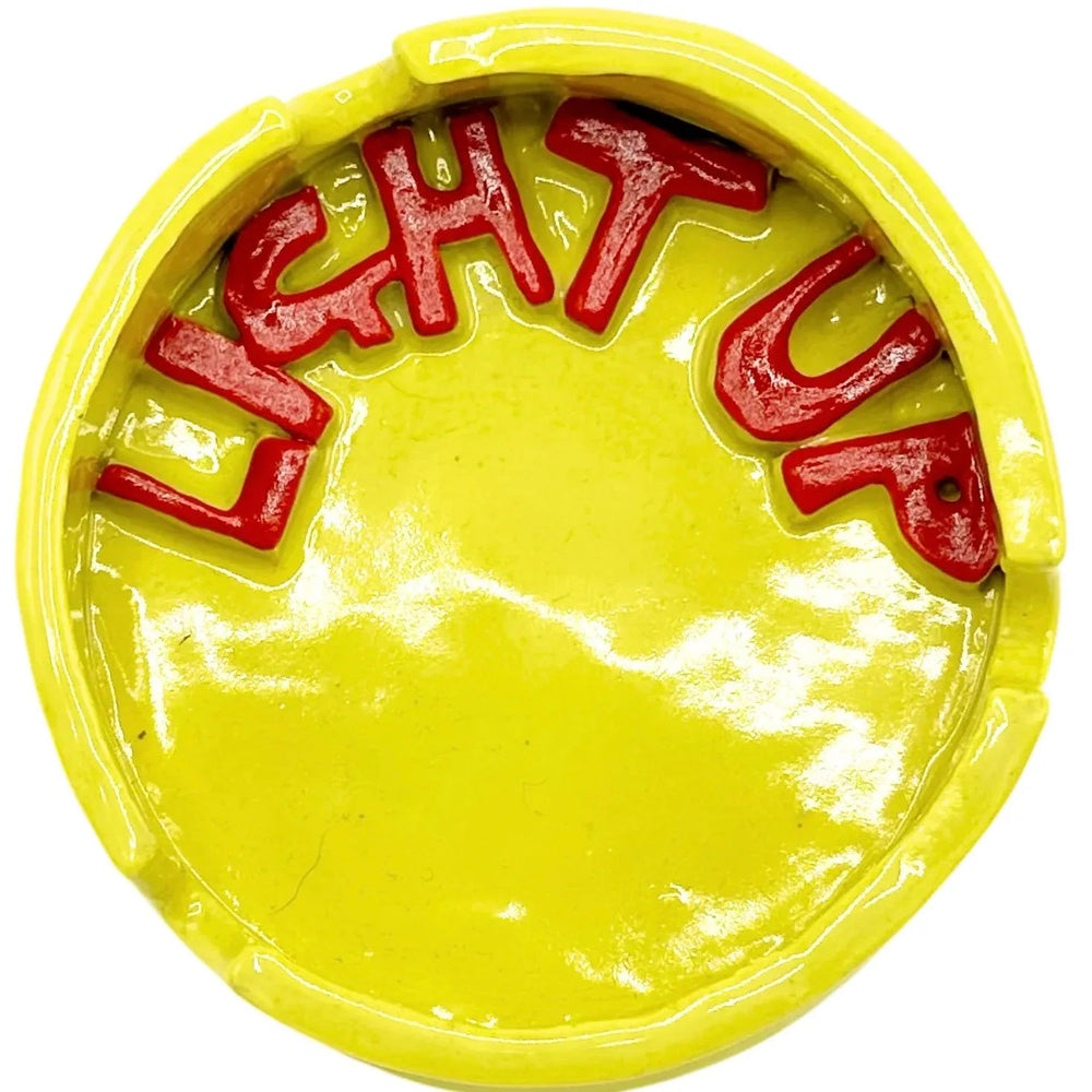 Light Up Ashtray Yellow & Red