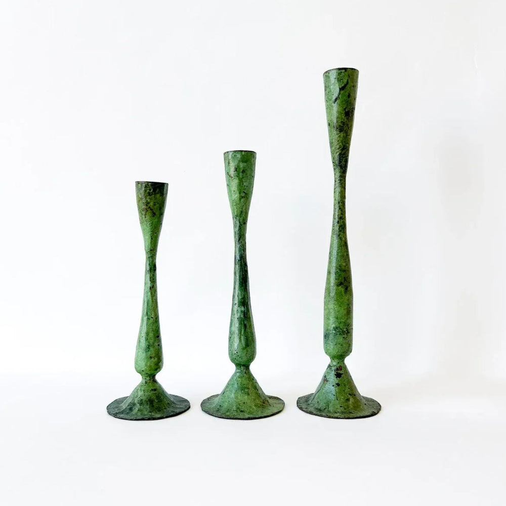 Verdigris Candle Holder - Shelley