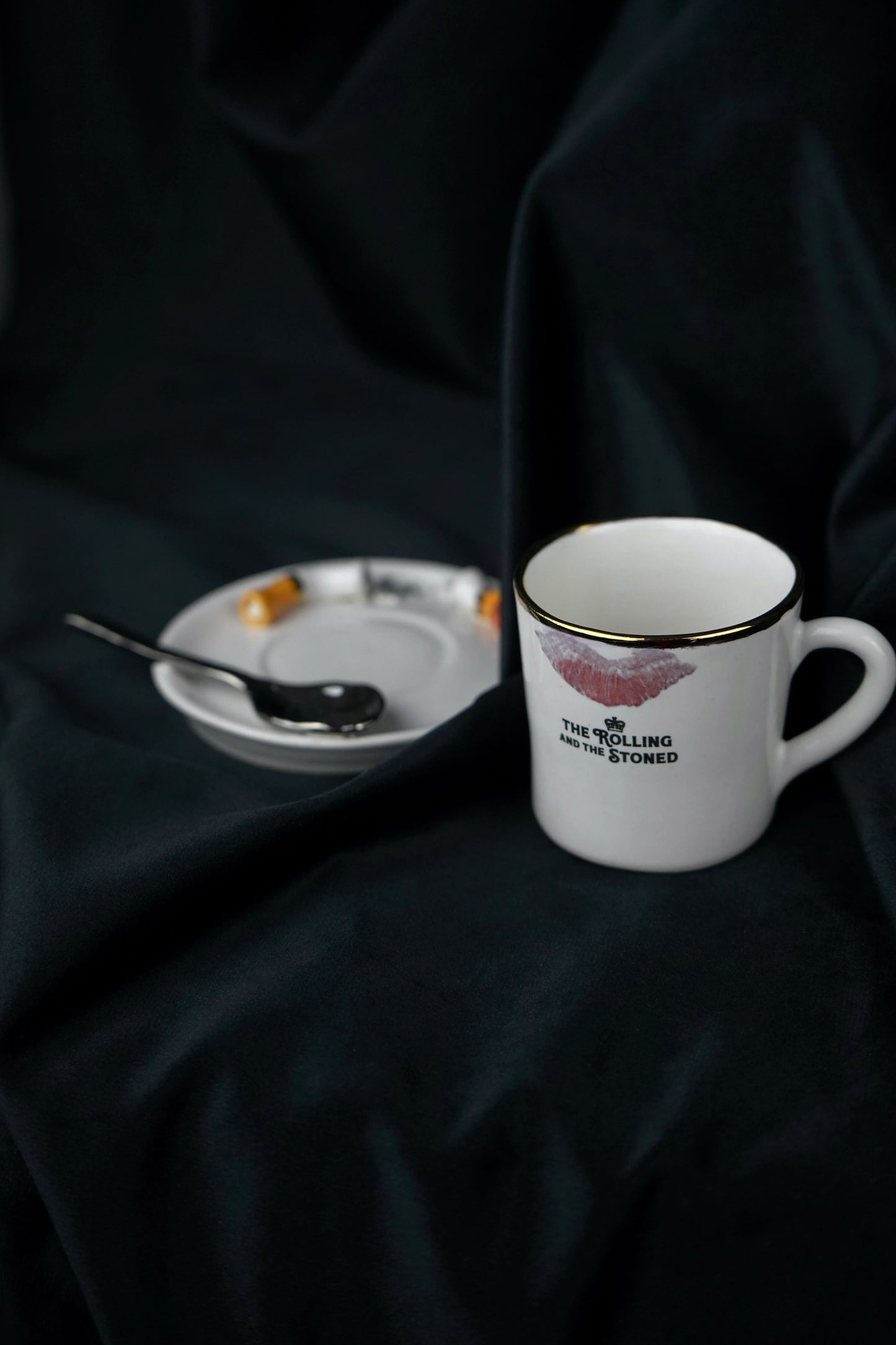 Silver Spoon Kiss Espresso Cup & Saucer