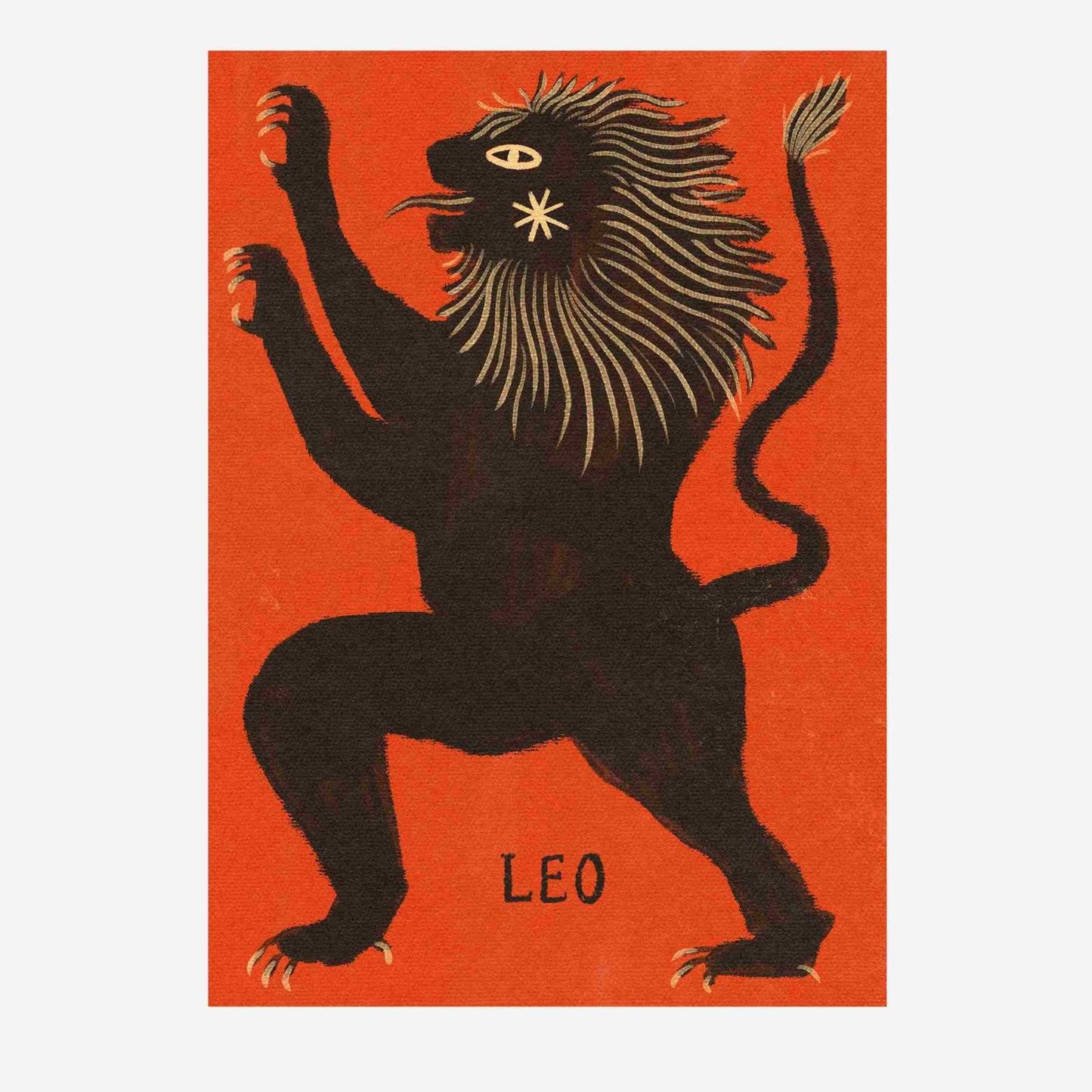 Tabby Booth • Leo Zodiac Print