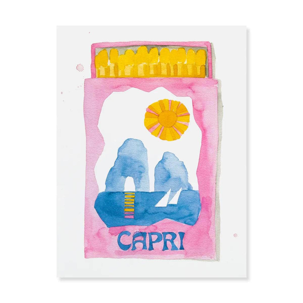 Capri Matchbook Art Print