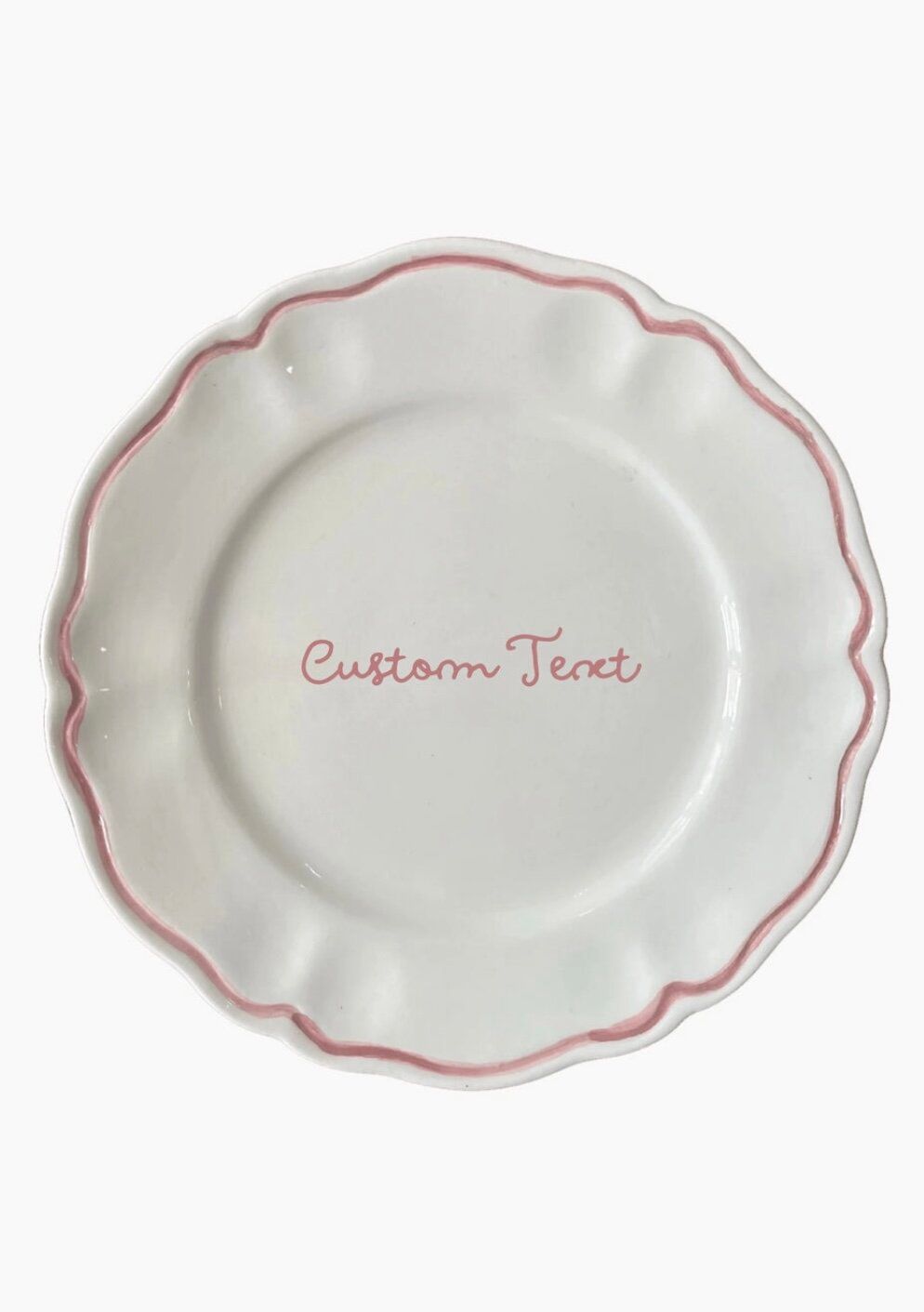 Personalised Ceramic Dinner Plate Set