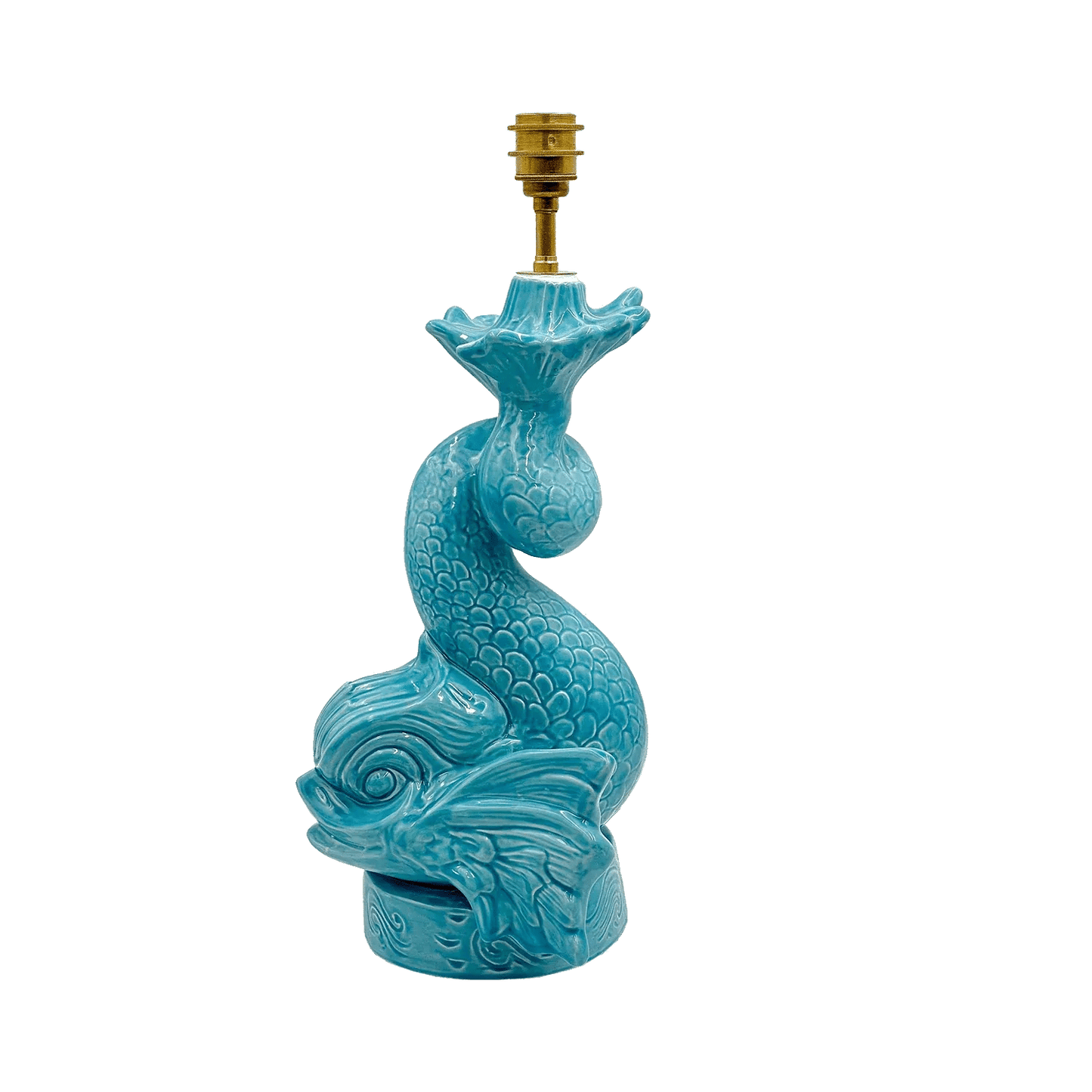 Dolphin Lamp in Turquoise